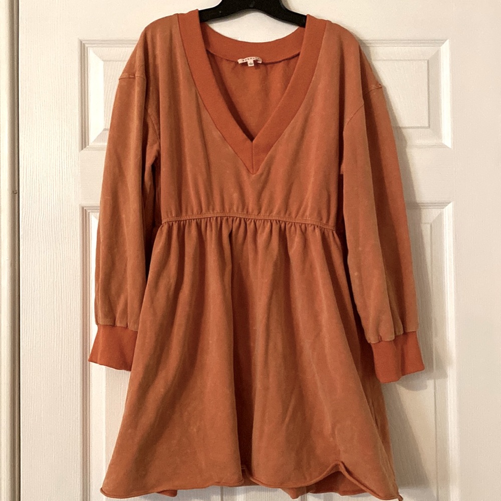 Suede Sweater Mini Dress